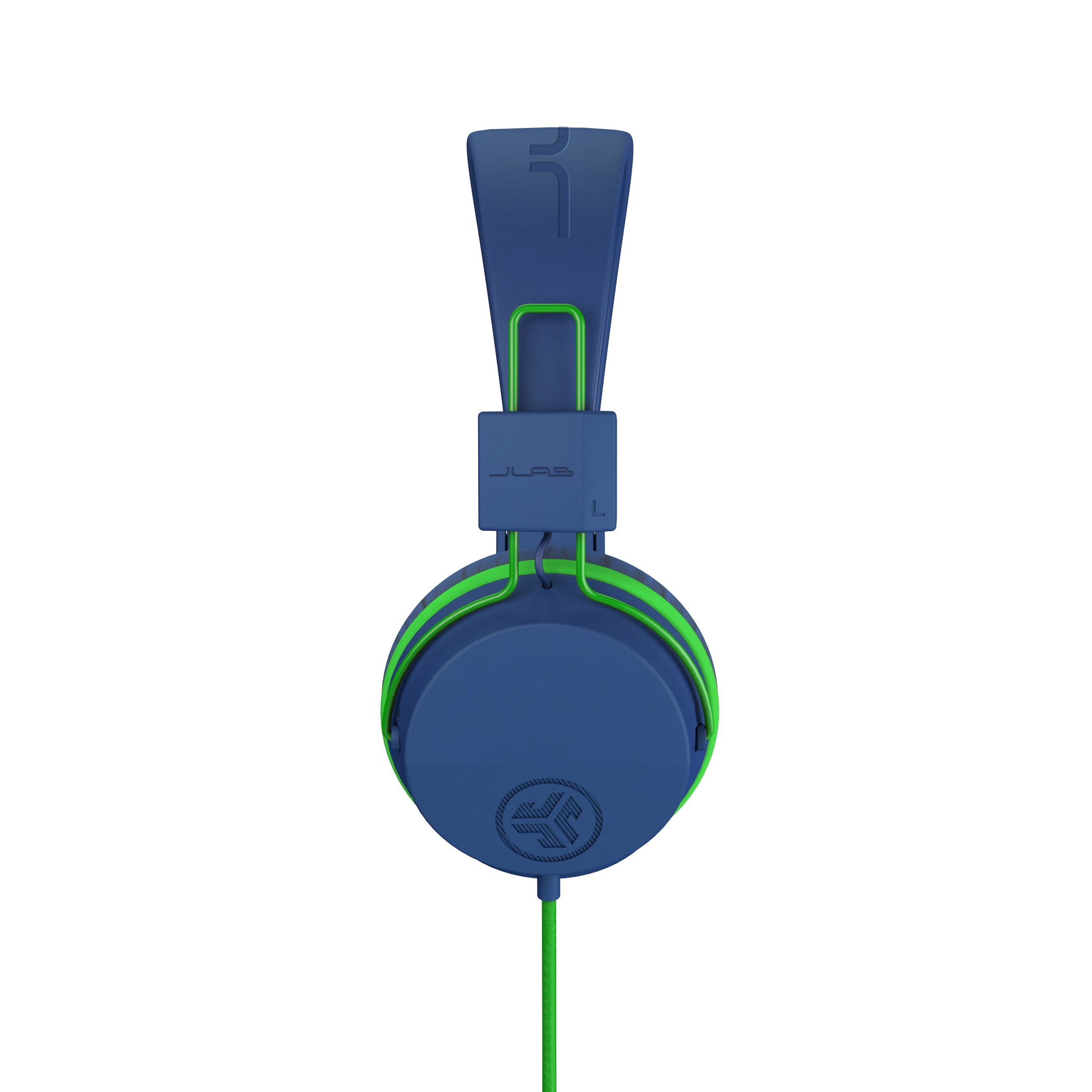 JBuddies Studio On-Ear Kids Wired Type-C Headphones Blue/Green - Image 6