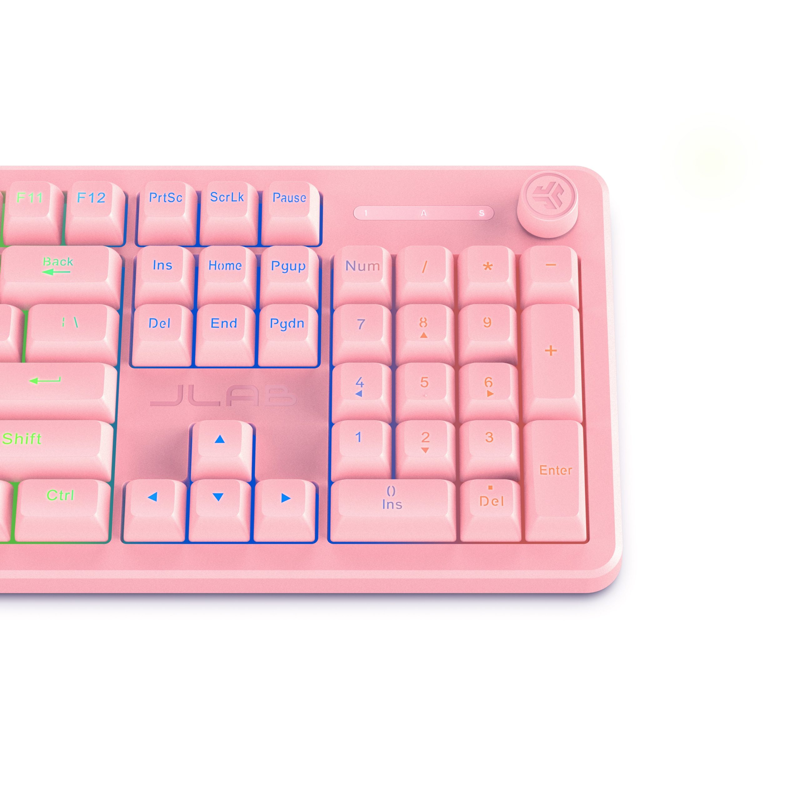 Nightfall Full-Size Wired Gaming Keyboard Pink - Image 6