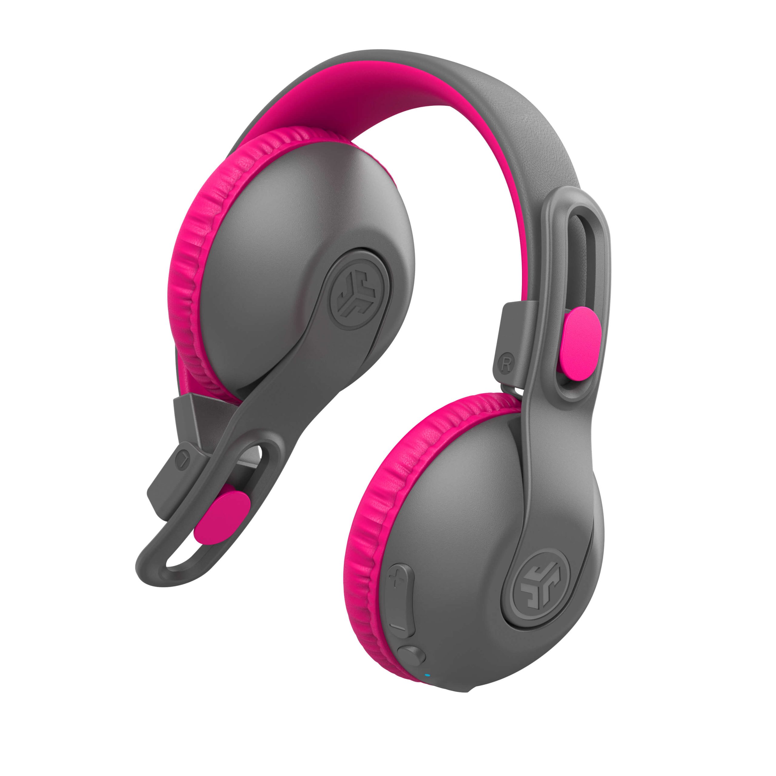 JBuddies Studio 2 Wireless Kids Headphones Pink/Gray - Image 6