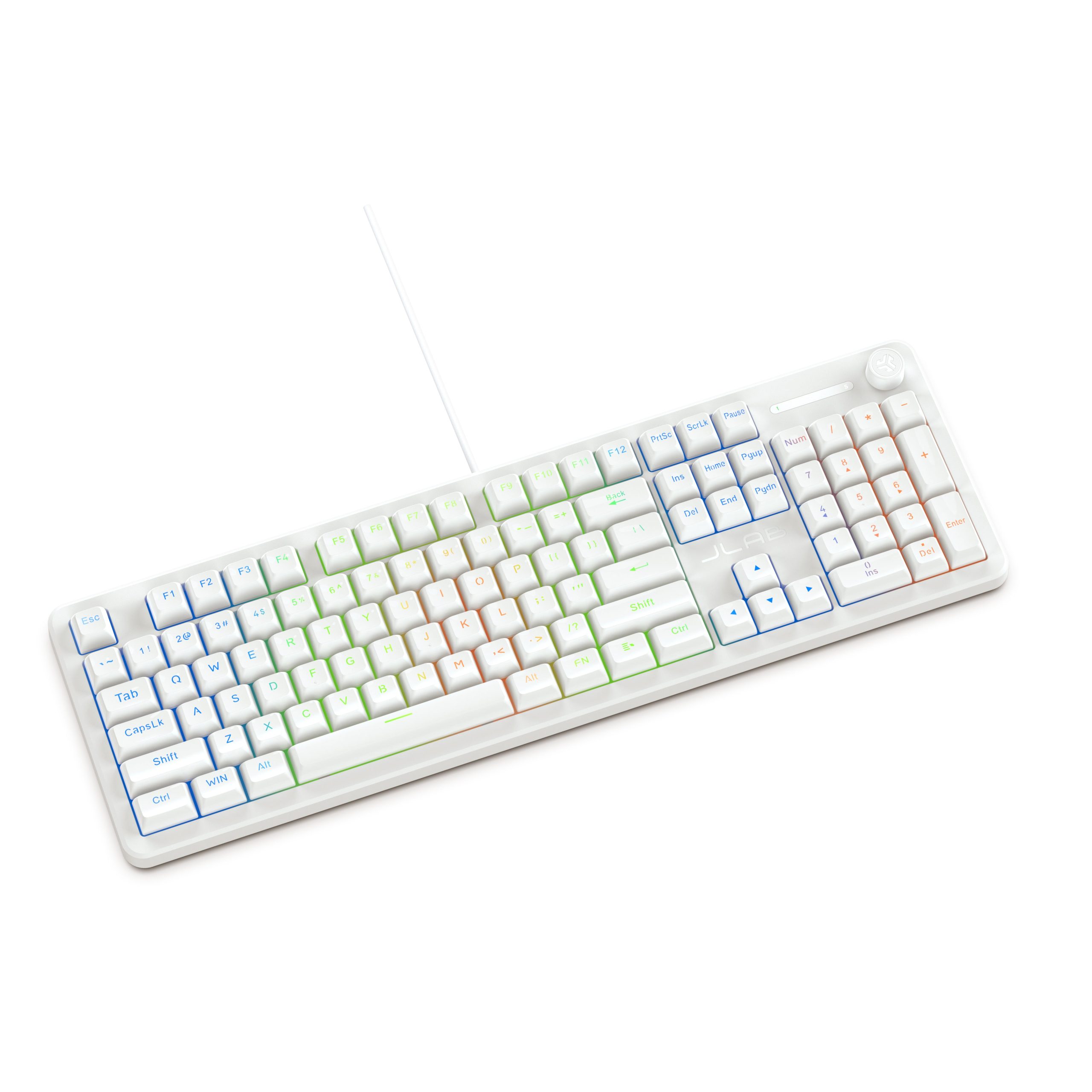 Nightfall Full-Size Wired Gaming Keyboard White - Image 6