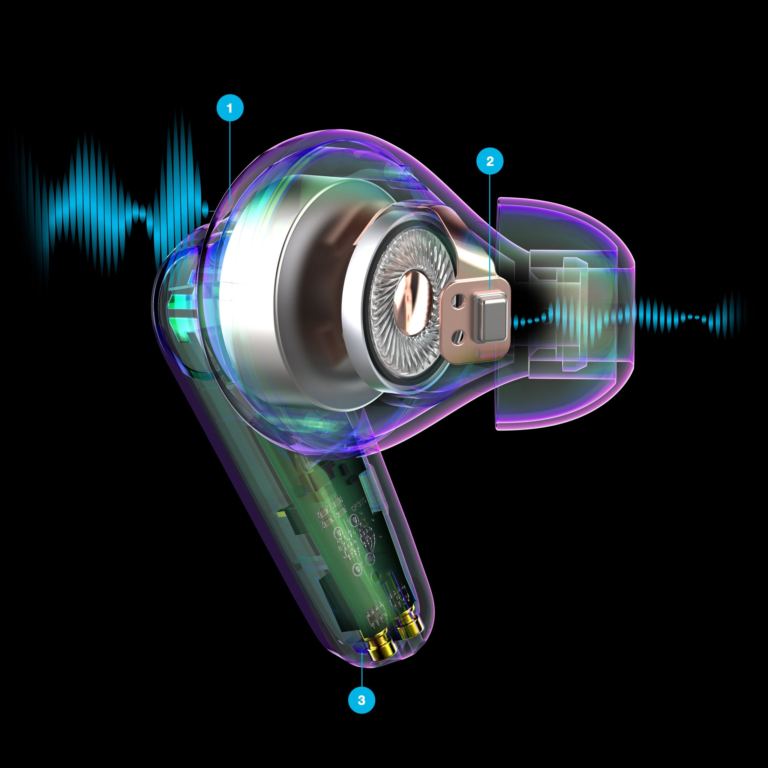 Go Pods ANC True Wireless Earbuds Sage - Image 7