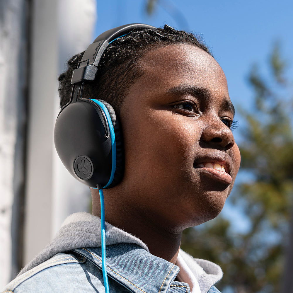 JBuddies Pro Wired Over-Ear Kids Headphone Blue - Image 2