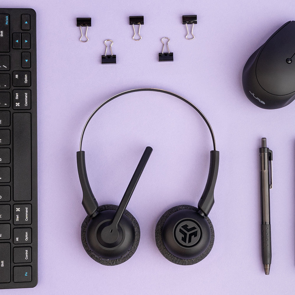 GO Work POP Wireless On-Ear Headset Black - Image 7