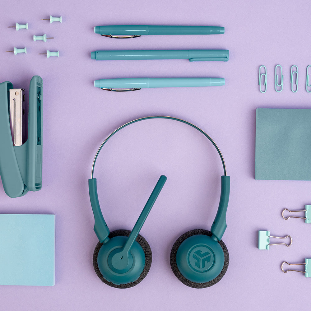 GO Work POP Wireless On-Ear Headset Teal - Image 4