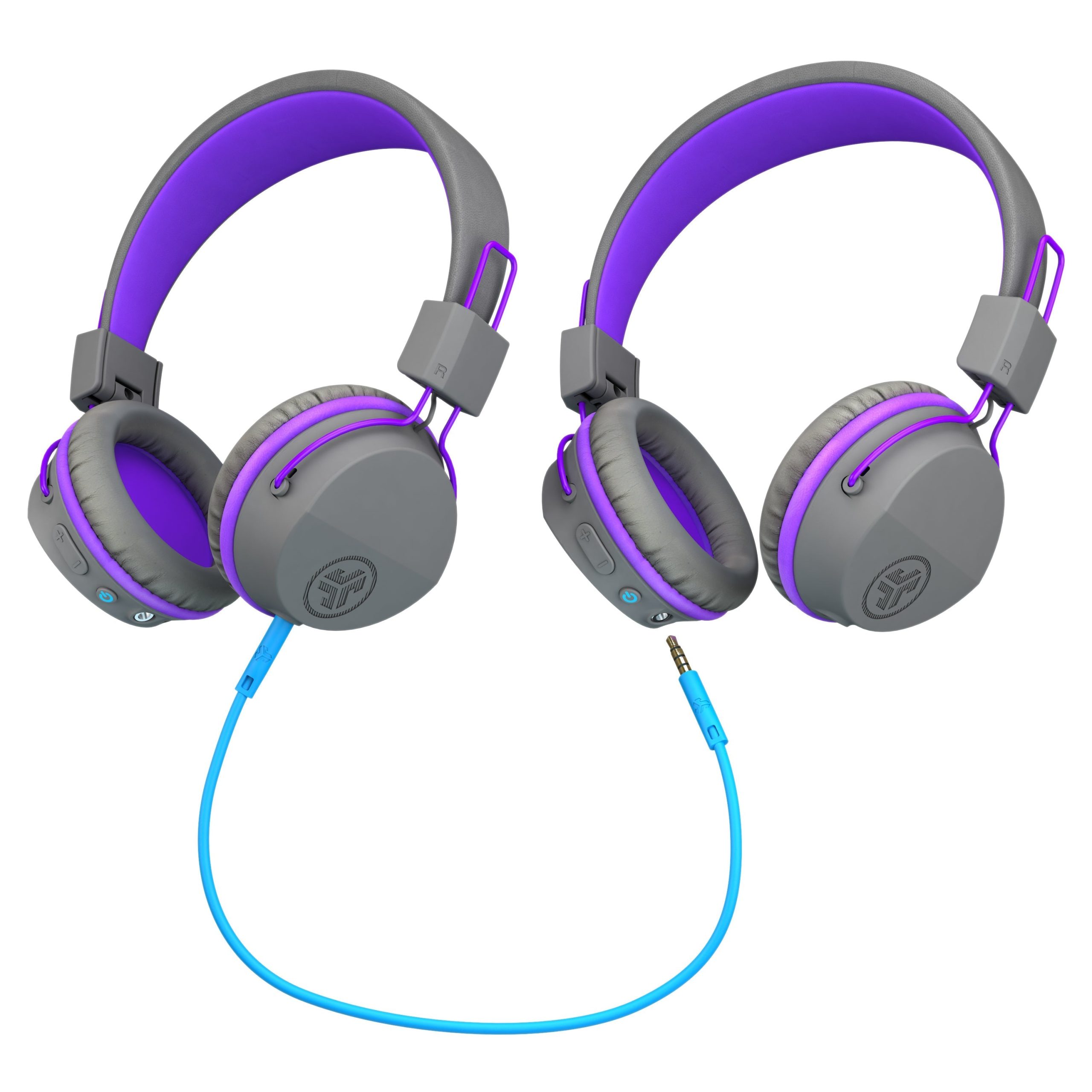 JBuddies Studio Wireless Kids Headphones Graphite/Purple - Image 3