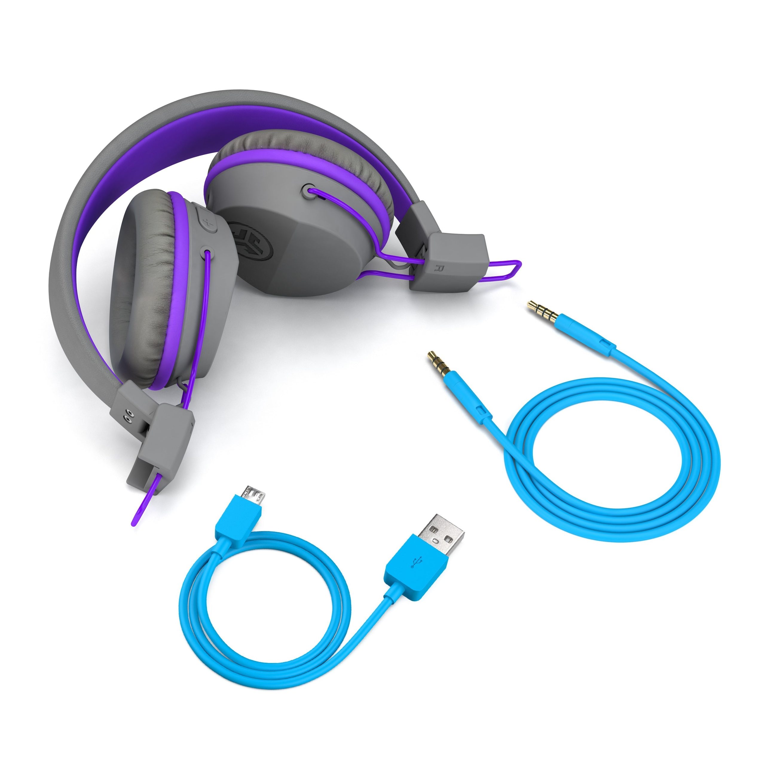JBuddies Studio Wireless Kids Headphones Graphite/Purple - Image 5
