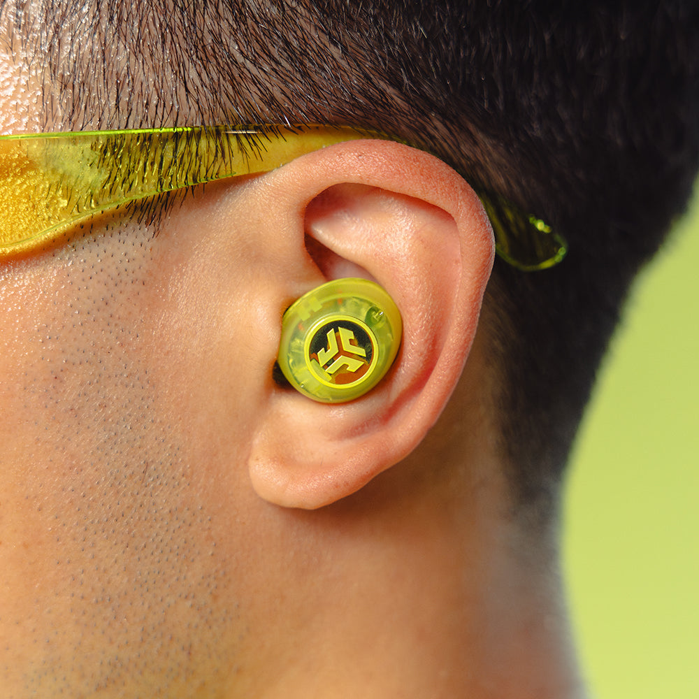 Go Pop ANC True Wireless Earbuds Transparent Neon Green - Image 5