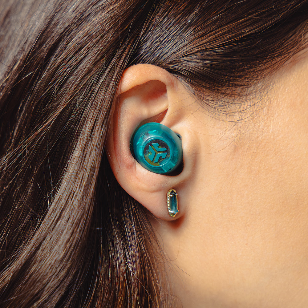 Go Pop ANC True Wireless Earbuds Transparent Teal - Image 4