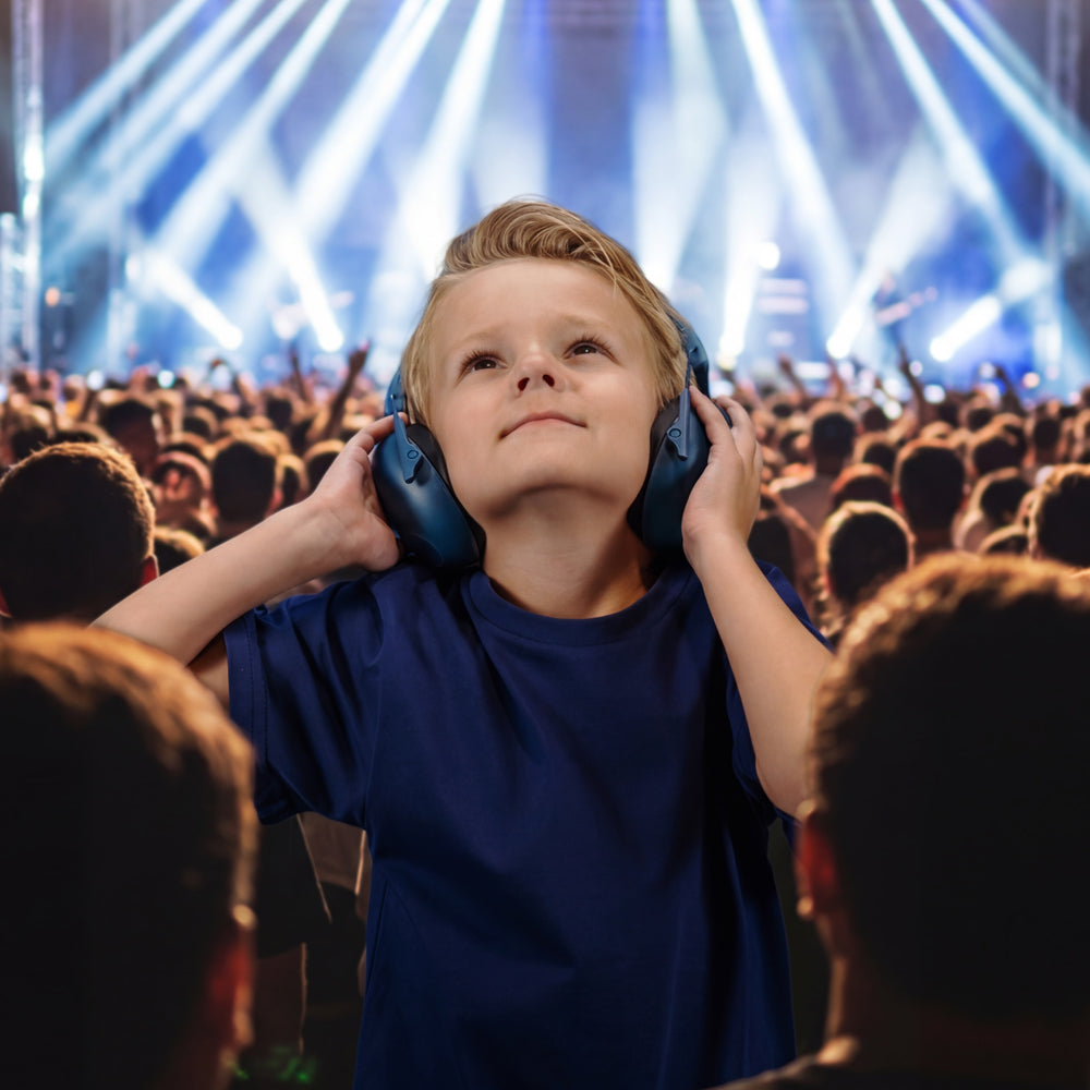 JBuddies Protect Kids Hearing Protection Earmuffs Navy - Image 4