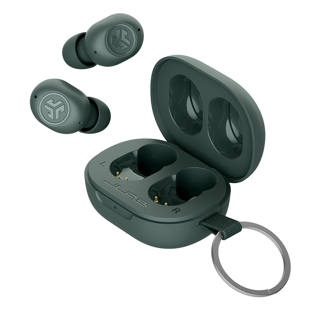 JBuds Mini True Wireless Earbuds Sage Gray - Image 4