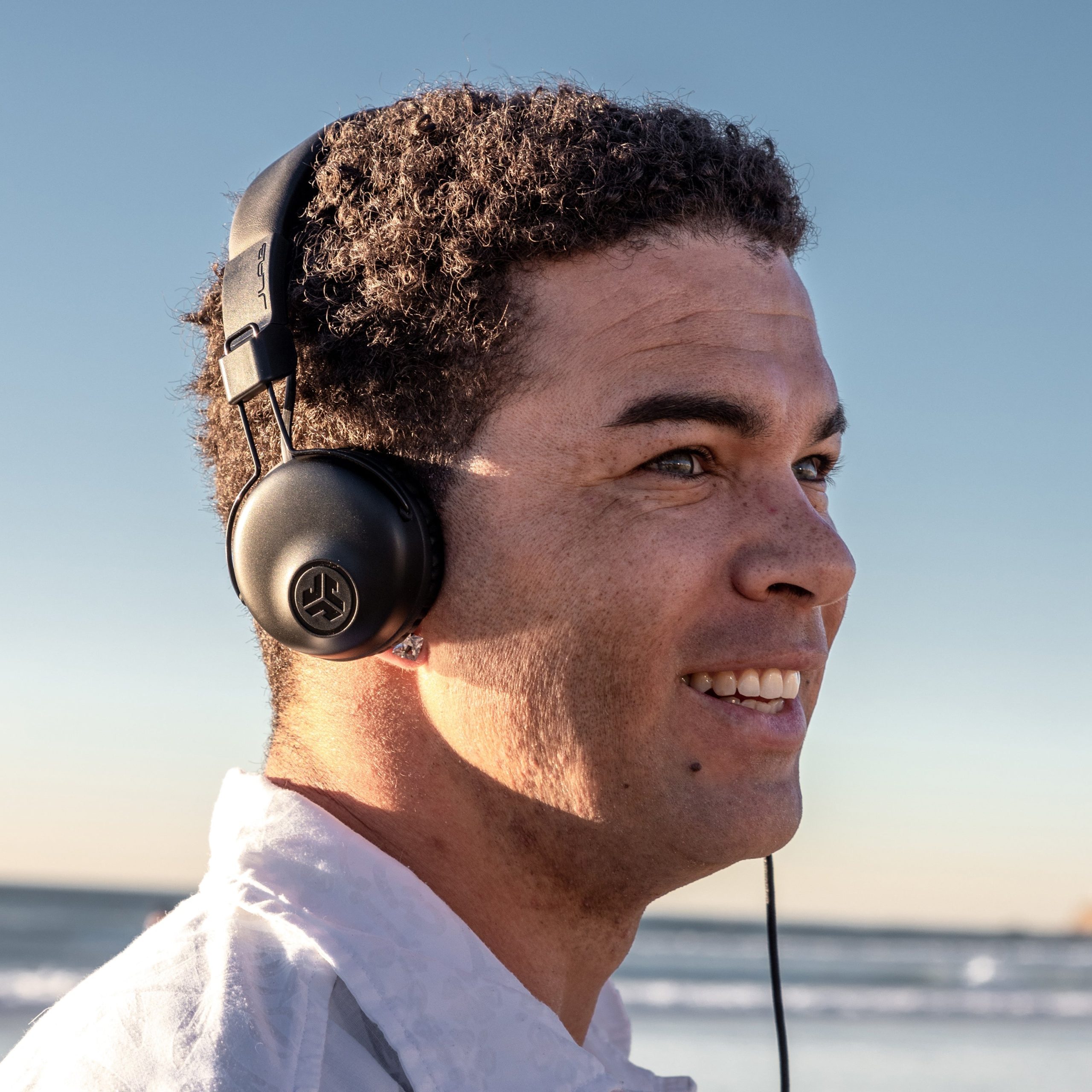 JLab Studio On-Ear Wired Headphones Black - Image 2