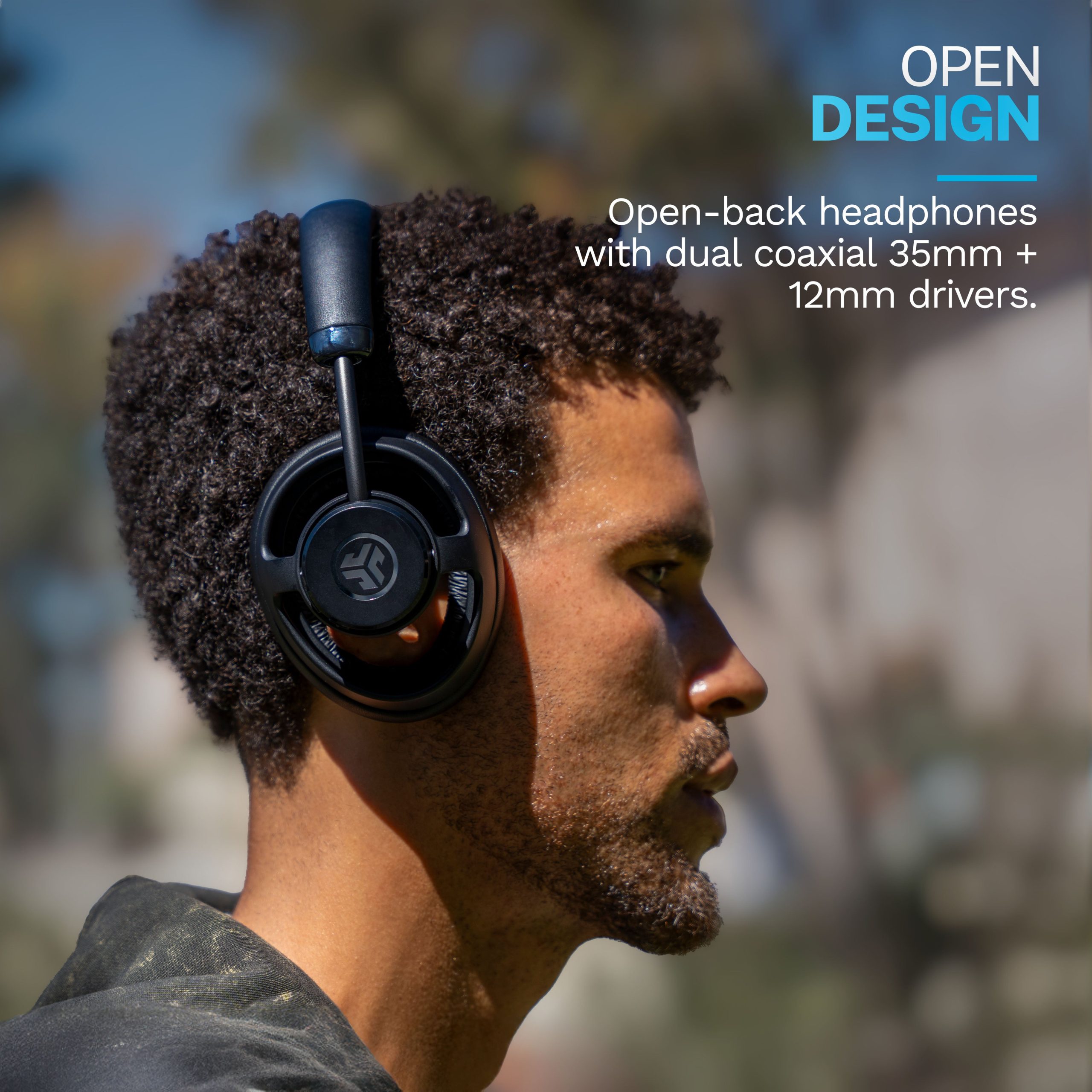 JBuds Open Headphone Open-Ear Wireless Headphones Black - Image 3