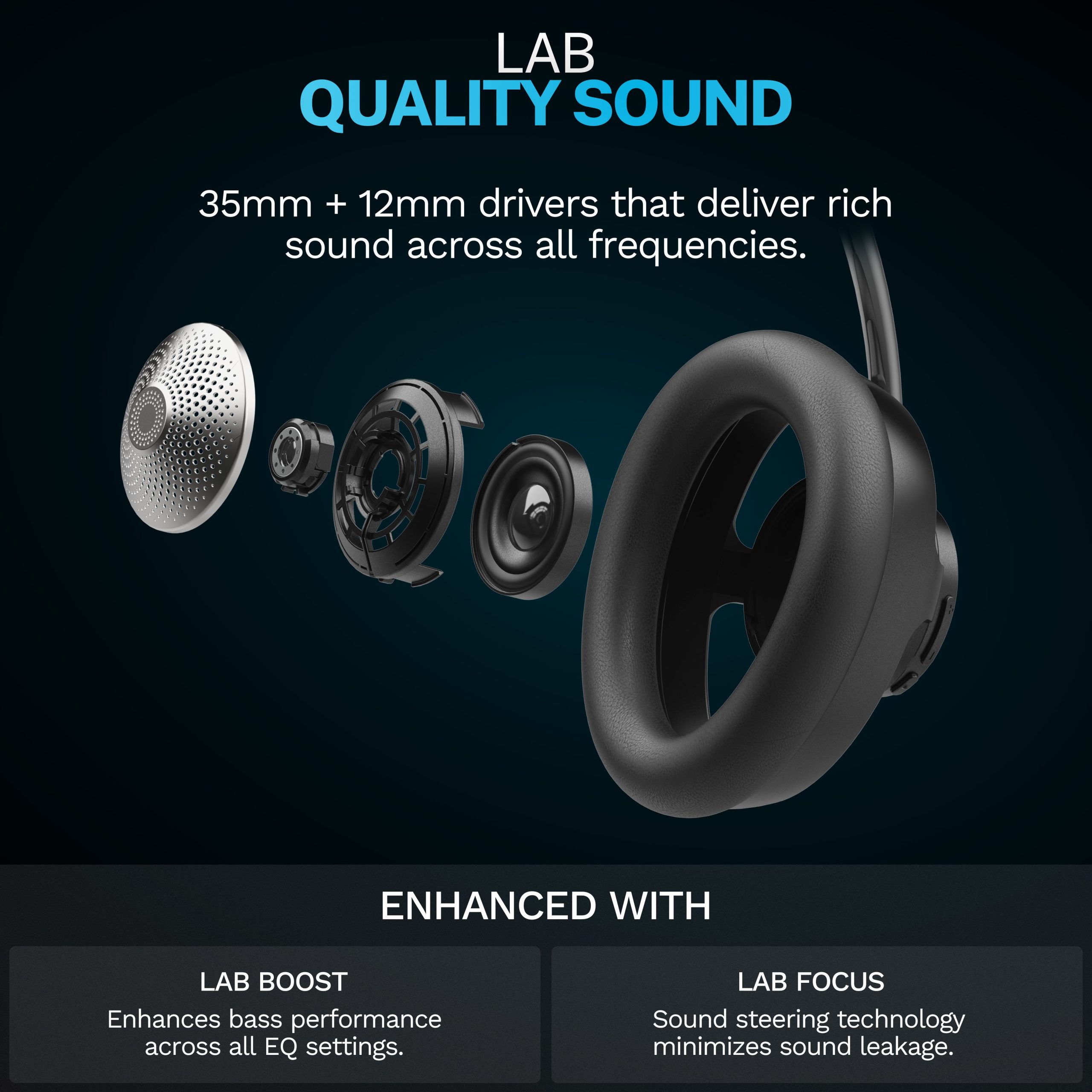 JBuds Open Headphone Open-Ear Wireless Headphones Black - Image 6