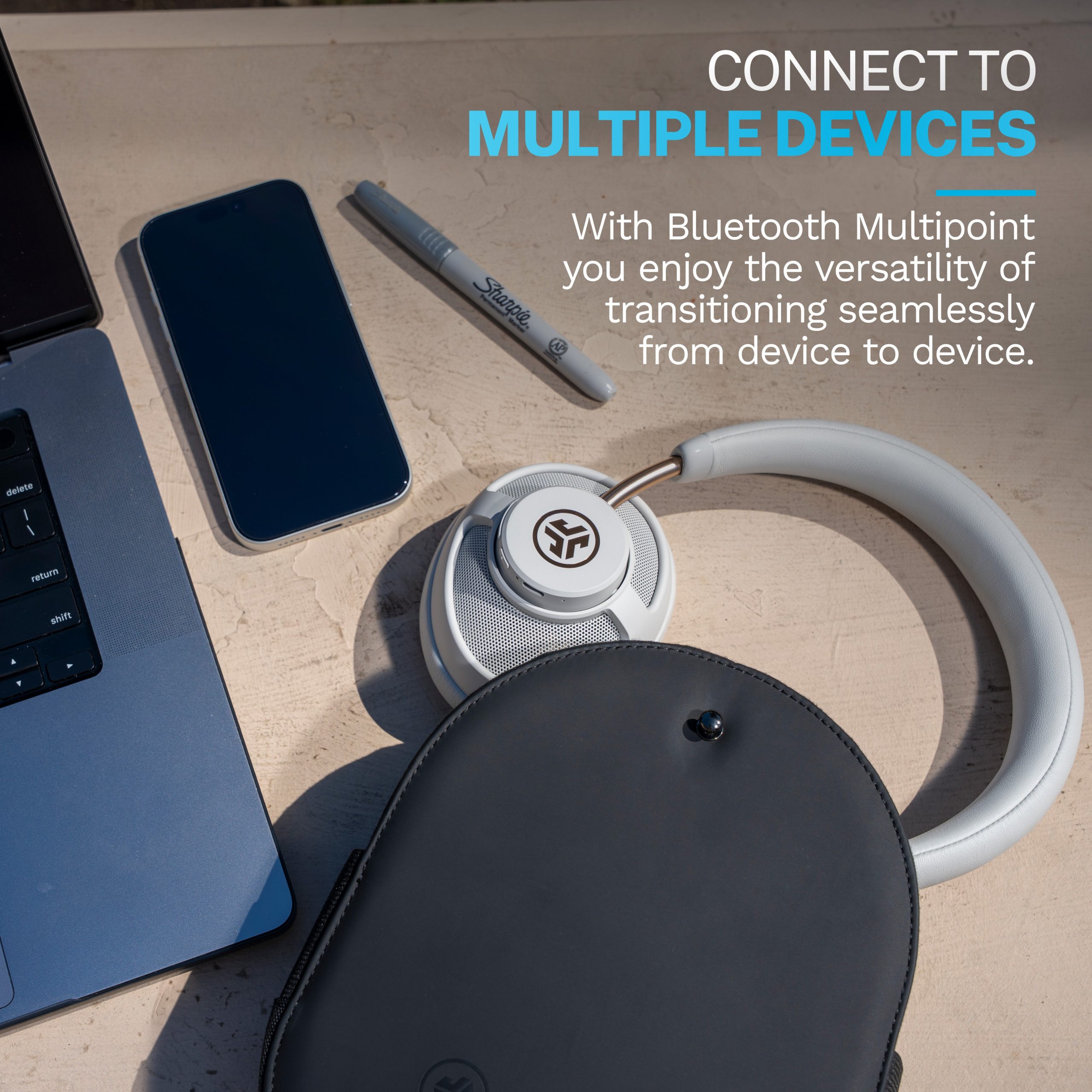 JBuds Open Headphone Open-Ear Wireless Headphones Cloud - Image 7