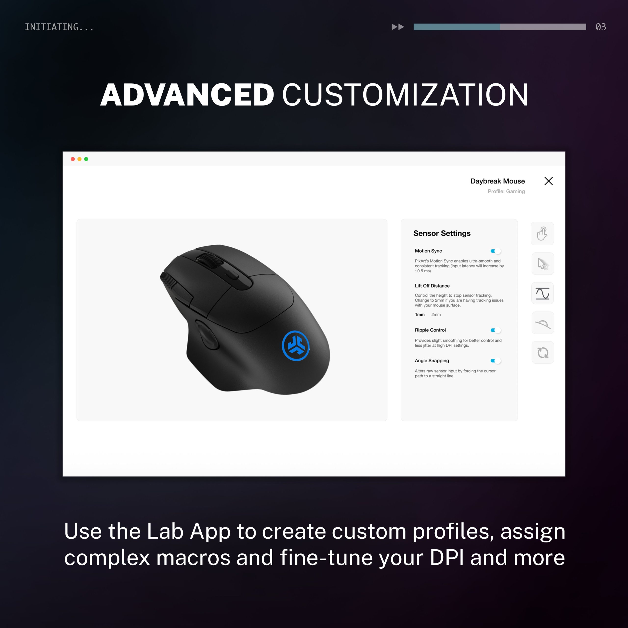 Daybreak Wireless Gaming Mouse Black - Image 6