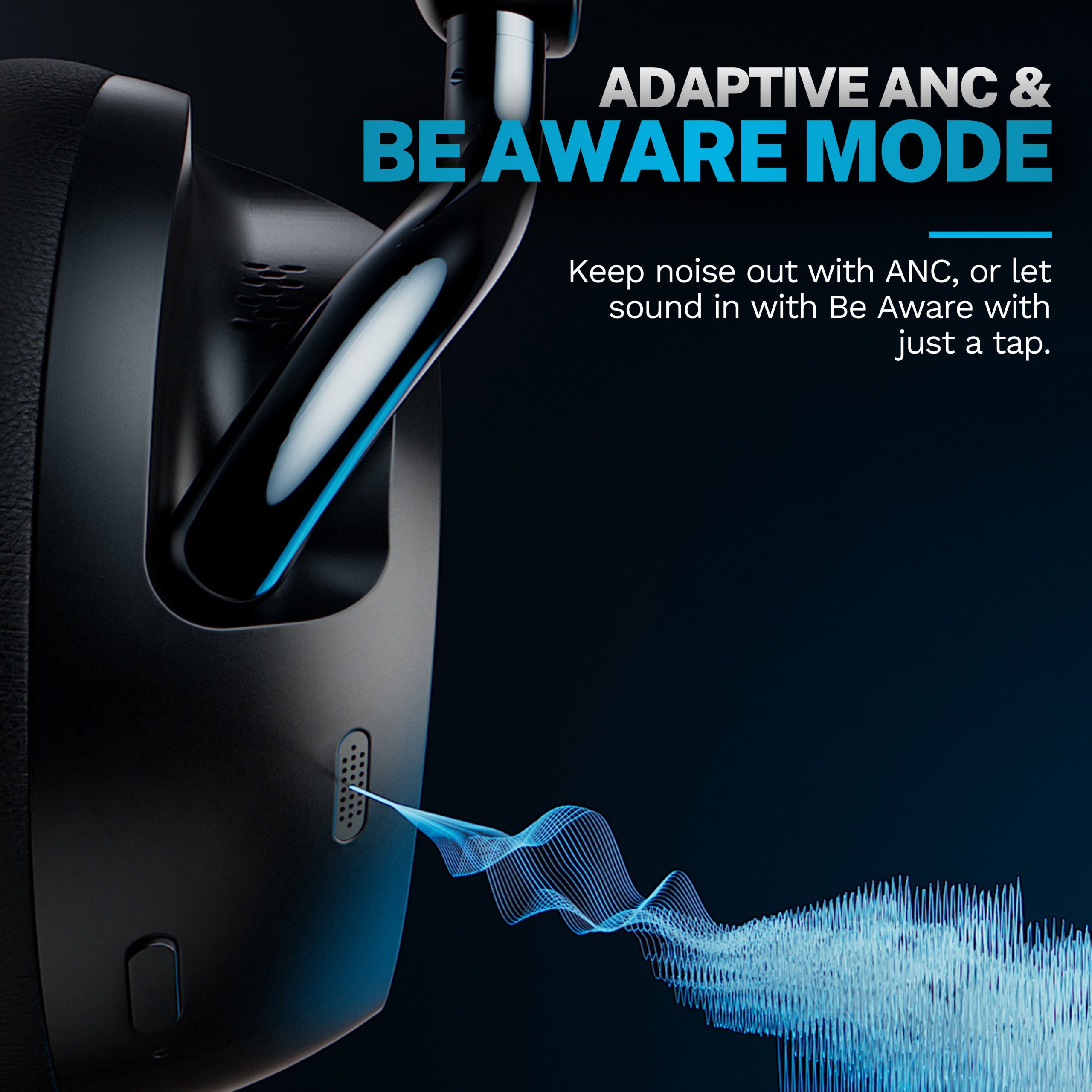 Epic Lux Lab Edition ANC Over-Ear Headphones Black - Image 5