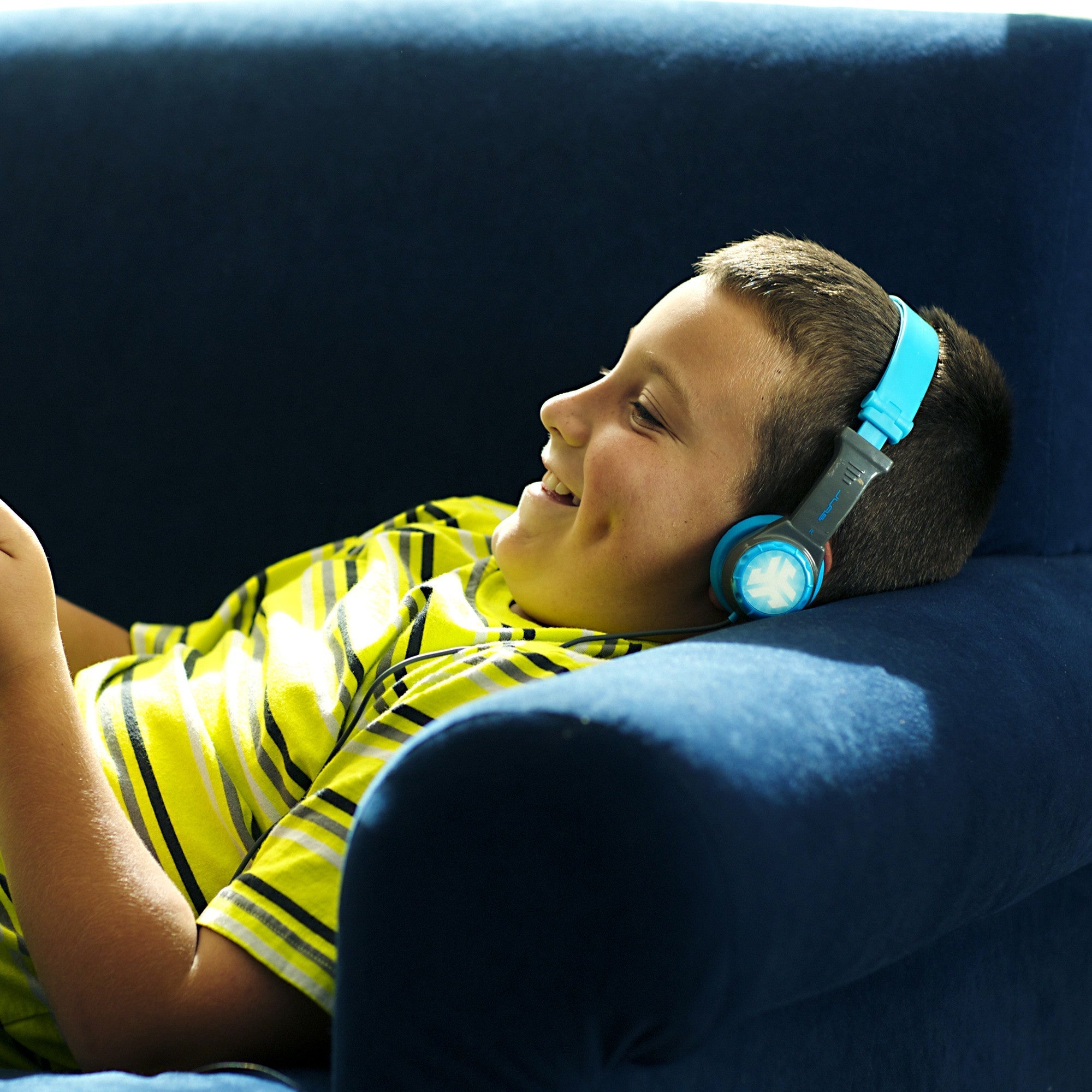 JBuddies Folding Kids Headphones Blue/Gray - Image 2