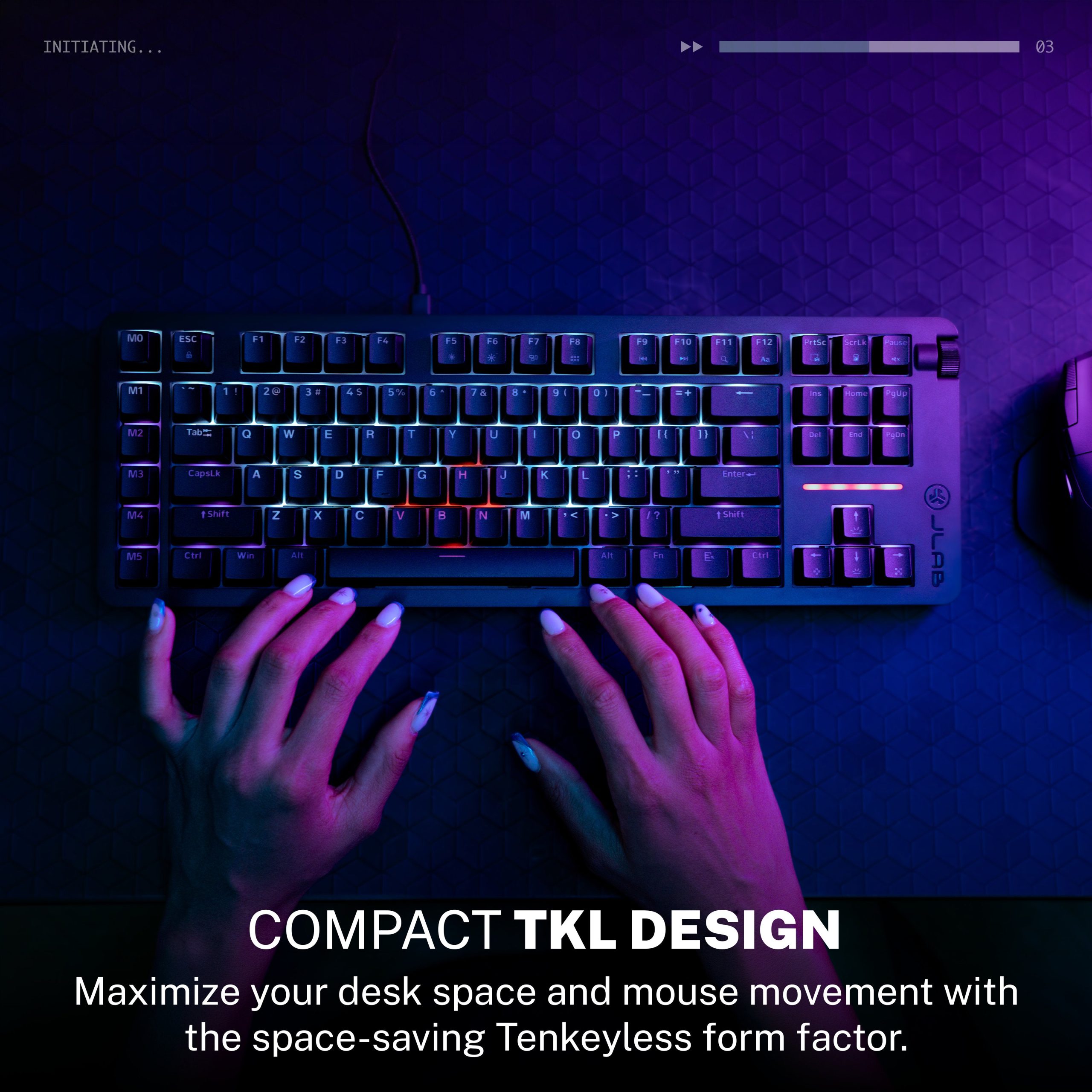 Midnight TKL Wired Mechanical Gaming Keyboard Black - Image 5
