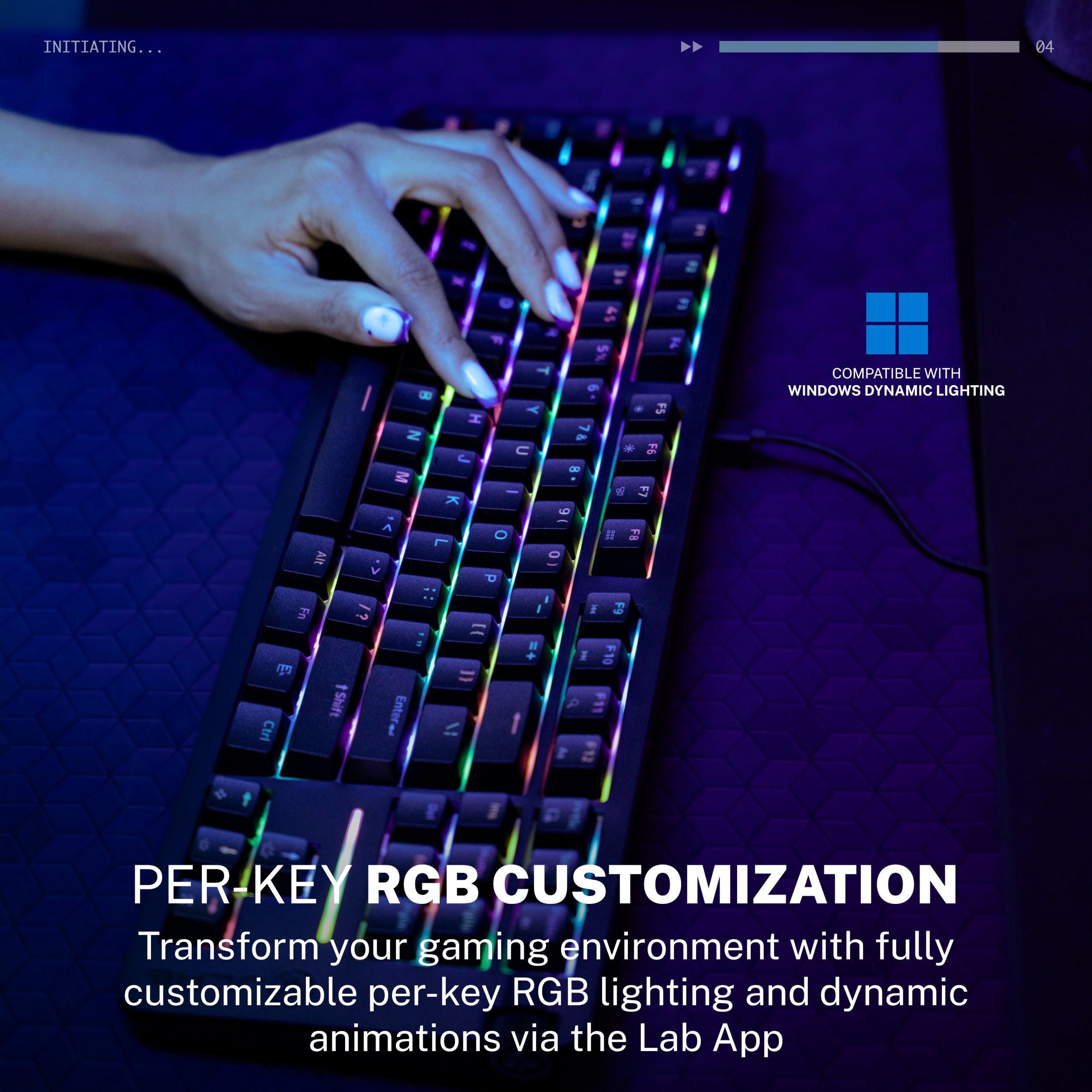 Midnight TKL Wired Mechanical Gaming Keyboard Black - Image 6