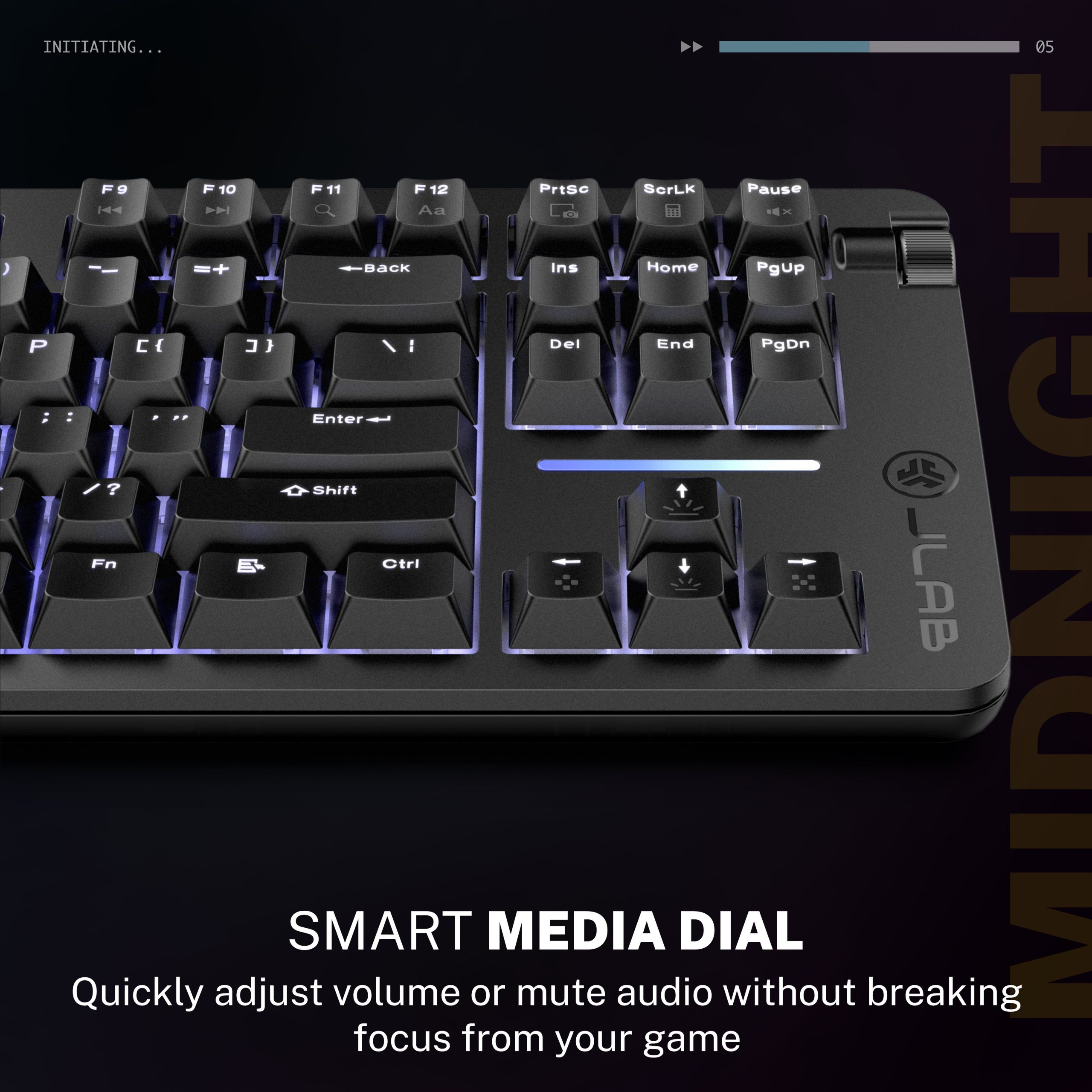 Midnight TKL Wired Mechanical Gaming Keyboard Black - Image 3