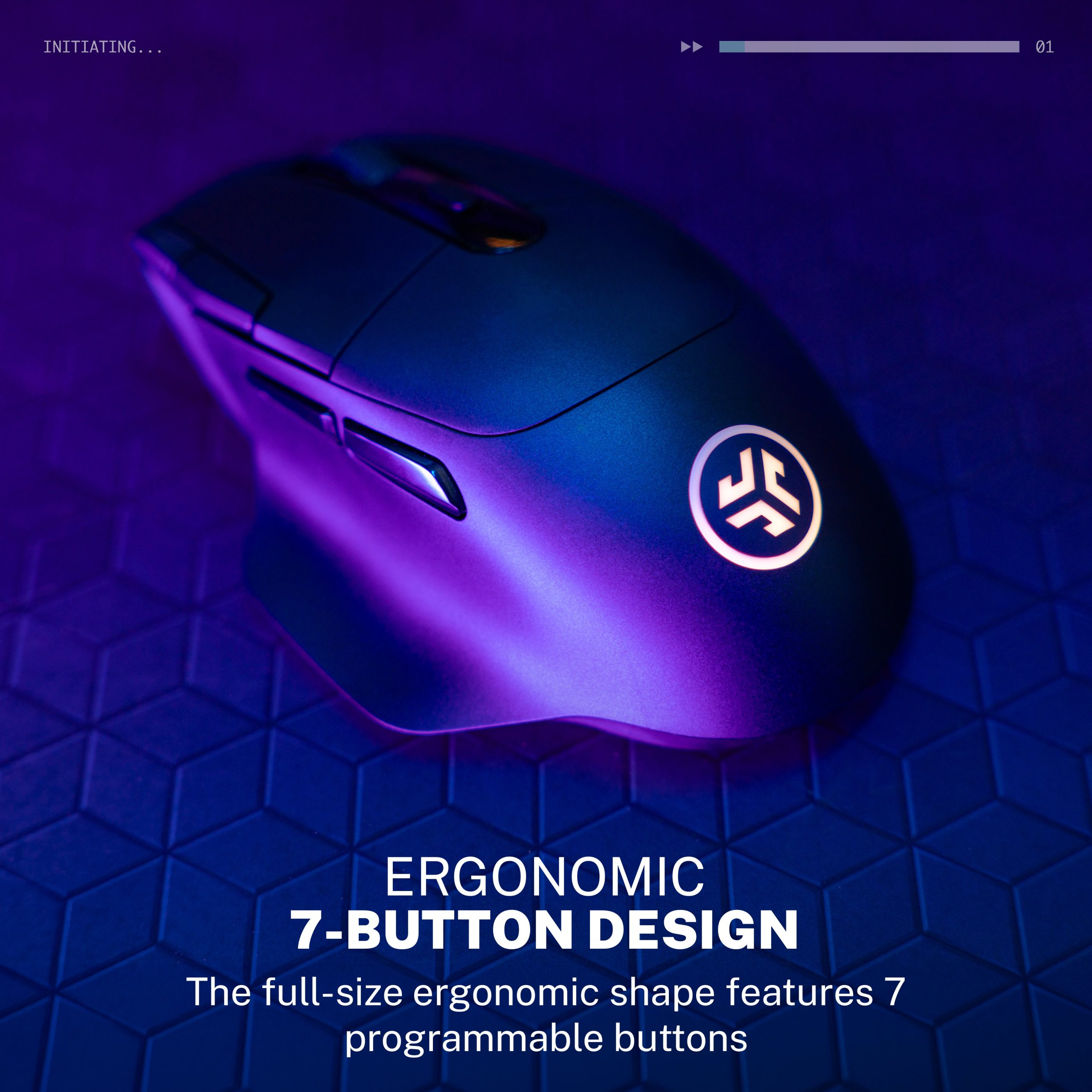 Midnight Wireless Gaming Mouse Black - Image 3